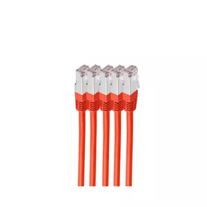 Сетевой кабель ShiverPeaks BS75711-HR-SET5 Красный 1м Cat6 S/FTP