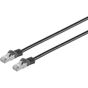 Сетевой кабель ShiverPeaks CAT 7 0,5 м S/FTP чёрный RJ45 безгалогеновый