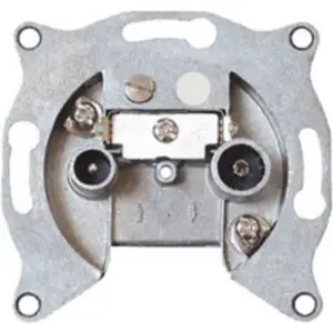 Antenas rozeete ShiverPeaks 83904-1L 2-way DC BK+SAT — sienas kontaktligzda zemes un satelīta signālam