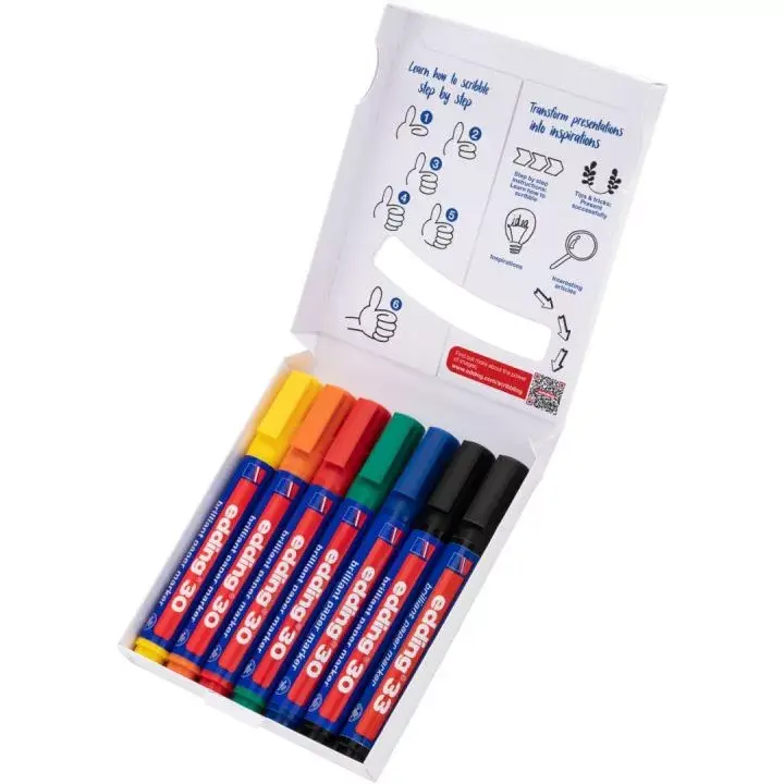 Pastāvīgais marķieris Edding Colourful Flipchart Kit Photo 4
