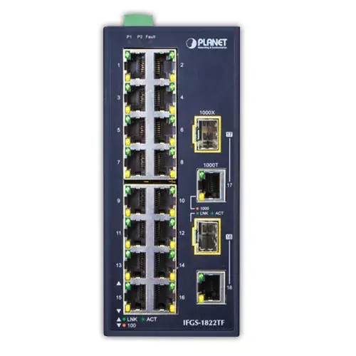 PLANET IFGS-1822TF Unmanaged Network Switch Photo 2
