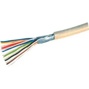 Telephone cable ShiverPeaks 76860-100KARTON 6x2x0.6mm for in-wall installation