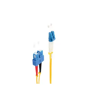 Fibre optic cable ShiverPeaks BS77808 1 m LC SC Yellow