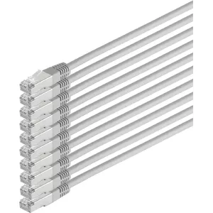 Network cable ShiverPeaks 75715-H-SET10 CAT6 S/FTP PIMF, shielded twisted pair, 10-pack