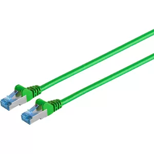 Shielded CAT6A Network Cable ShiverPeaks 75715-G S/FTP PIMF, green