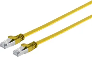 Flat Network Cable ShiverPeaks 75515-SLY CAT 7 U/FTP, shielded twisted pairs, flat design