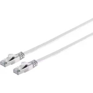 Network cable ShiverPeaks 75513-SLW CAT7 U/FTP flat RJ45, shielded, for high-speed Ethernet