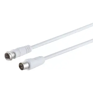 Коаксиальный кабель S/CONN 80072-32 1.5м F-type белый