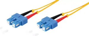 Fiber optic duplex patch cable ShiverPeaks 77825 SC/SC 9/125µm OS1/OS2 5.0 m