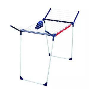Floor-standing clothes rack Leifheit Pegasus 180 Plus — foldable metal/plastic dryer, 18 m drying space, 870×1570×660 mm