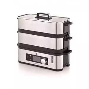 WMF KITCHENminis 04.1509.0011 steam cooker 2 basket(s) Countertop 900 W Black, Stainless steel