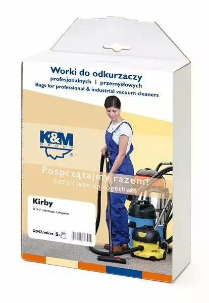 K&M putekļu sūcēju maisiņi Kirby putekļu