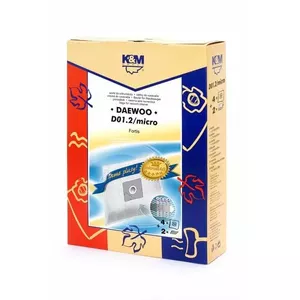 K&M KM-D01.2 putekļu sūcēja maisiņi Daewoo, 4 gab.