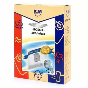 K&M putekļu sūcēja maisiņi Bosch tipa K, 4 gabali