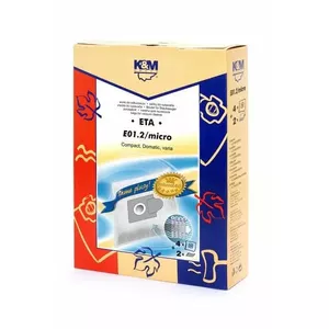 Putekļu maisiņi km KM-E01.2 priekš EIO Nr9 — 4 gab. + 2 mikrofiltri