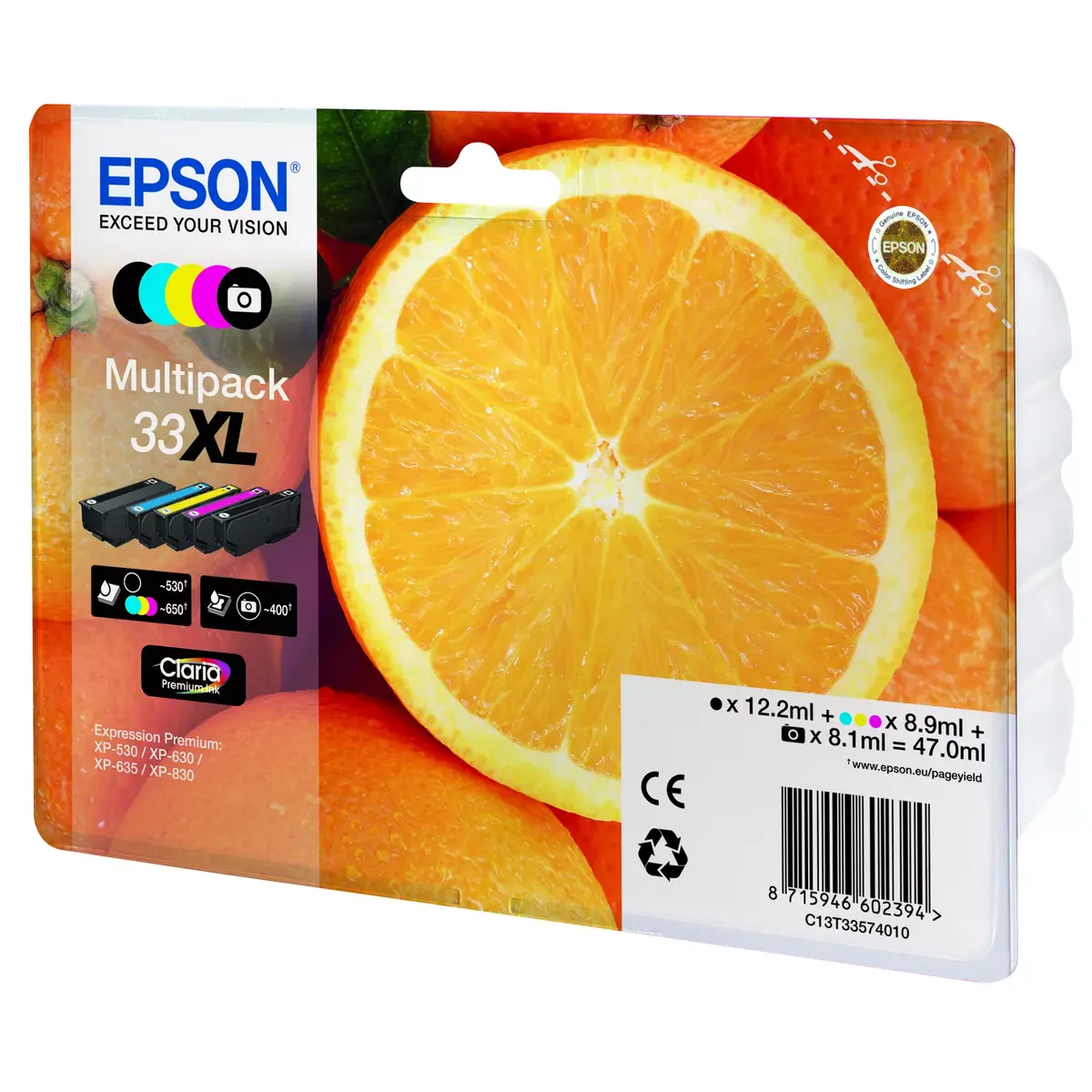 Kārtridžs Epson 33XL Multipack Sort Gul Cyan Magenta Foto-sort Photo 2