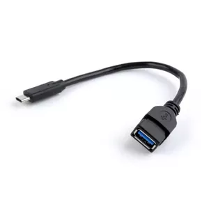 USB cable Gembird A-OTG-CMAF3-01, USB‑C to USB‑A, 0.2 m, black