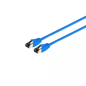 Networking Cable S/CONN 08-41001 Blue 0.25m Cat8.1 F/FTP