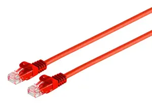 Сетевой кабель ShiverPeaks 08-35004 Cat7 U/UTP RJ-45 штекер/штекер 0.25 м красный 10000 Мбит/с с позолоченными контактами