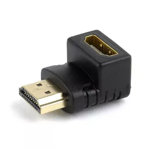 Gembird A-HDMI90-FML kabeļu spraudņu pāreja HDMI Melns