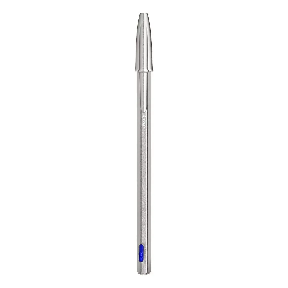 BIC Cristal Renew — lodīšu pildspalva, zila, sudrabota Photo 5