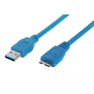 USB kabelis ShiverPeaks BS77190 0.5m USB 3.2 Gen 1 Micro-USB B Zils