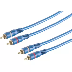 Аудио кабель Cinch (RCA) ShiverPeaks 40605 — 2 разъёма, 5 м, синий