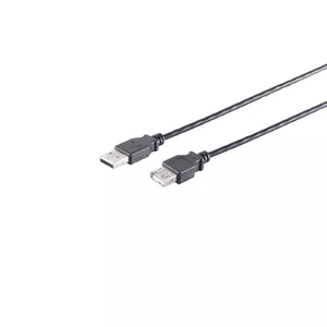 USB cable S/CONN 13-24045 USB 2.0 3 m Black