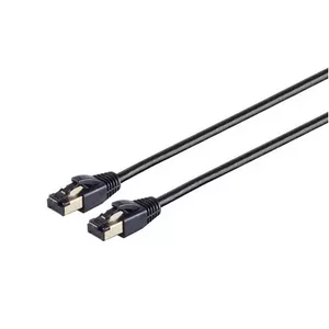 Сетевой кабель S/CONN 08-41005 Черный 0.25м Cat8.1 F/FTP