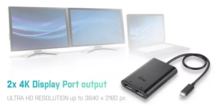 USB-C Video Adapter i-tec C31DUAL4KDP Photo 5