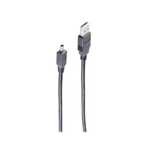 USB Cable ShiverPeaks BS77261 1m USB A Mini-USB B Grey