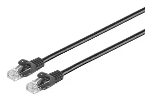 ShiverPeaks 08-35025 1 m Cat7 U/UTP tīkla kabelis RJ-45 vīrietis pret vīrieti melns 10000 Mbit/s