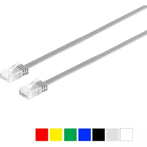 Сетевой кабель ShiverPeaks 75711-SL-V CAT6 Slim U/UTP Flat — тонкий плоский кабель CAT6