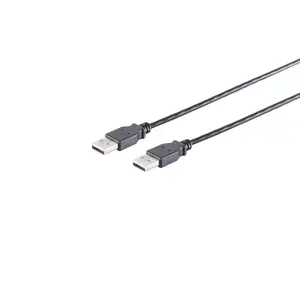 USB кабель S/CONN 13-22055 USB 2.0 5 м Черный