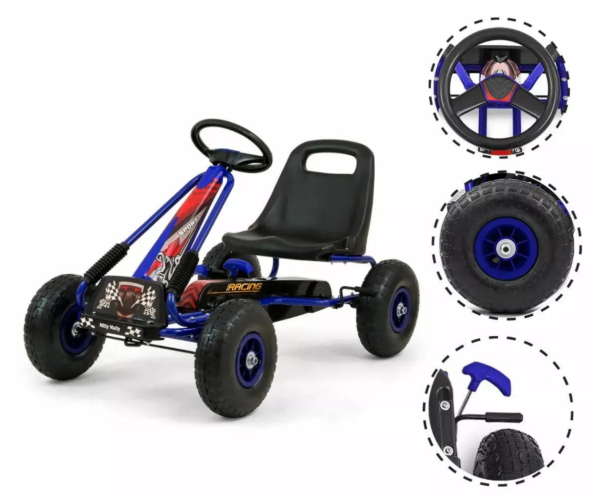 Milly Mally pedāļu gokarts Thor Blue Photo 7