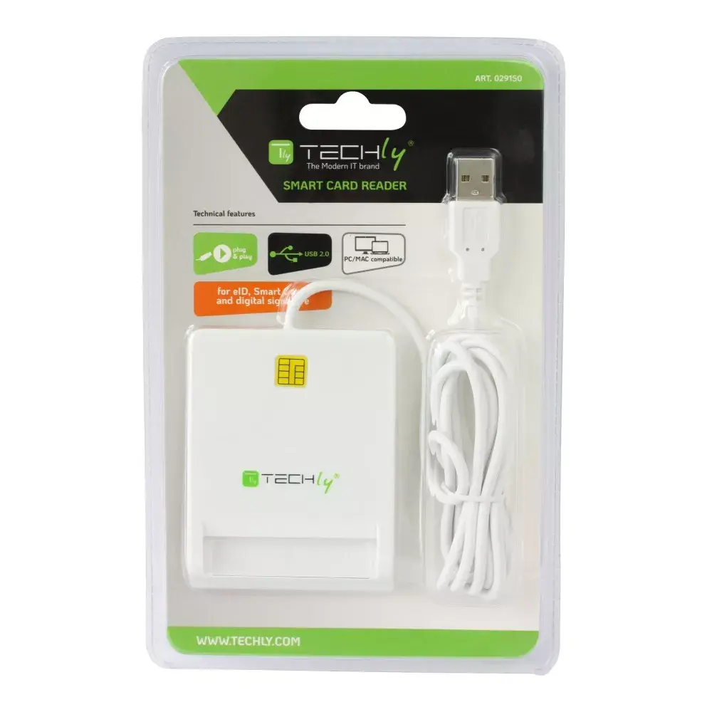 Smart Card Reader Techly Compact I-CARD CAM-USB2TY Photo 2