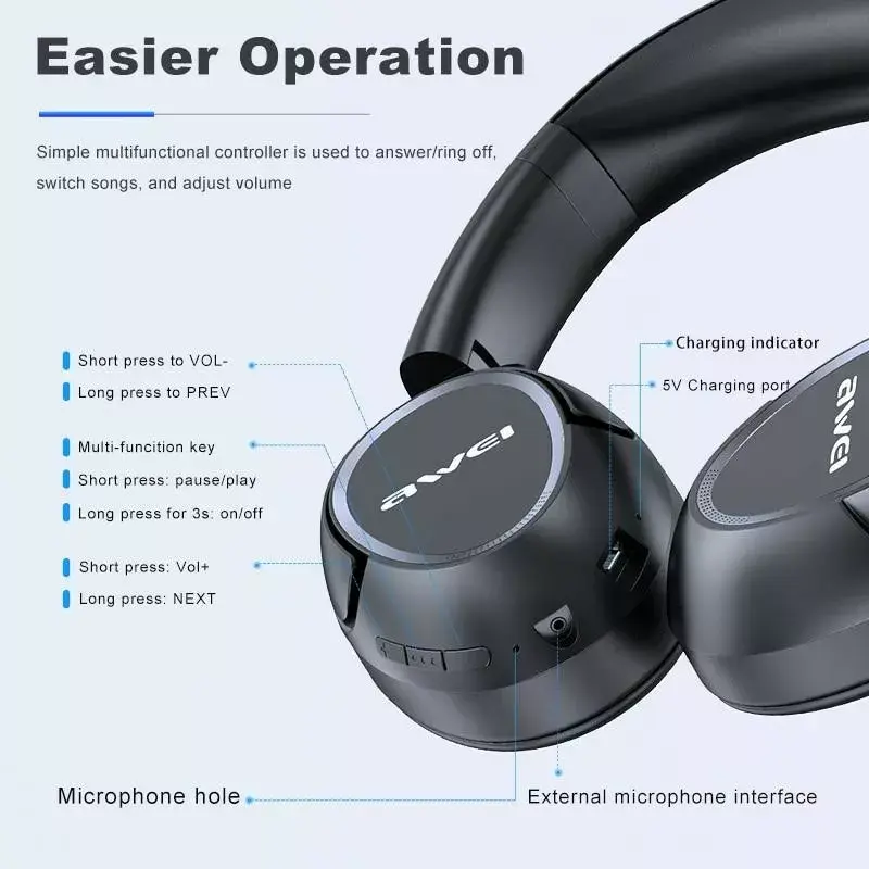 Наушники Bluetooth Awei A770BL Photo 4