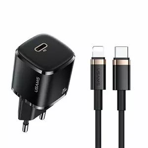 usams Зарядное устройство для телефона 1x USB-C T36 + Lightning PD — компактное PD-зарядное с USB-C и Lightning