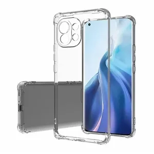 Прозрачный противоударный силиконовый чехол Evelatus (TPU) для Xiaomi Mi 11