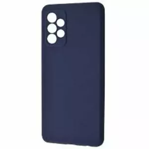 Evelatus Soft Touch Silicone tālruņa vāciņš Samsung Galaxy A32 tumši zilā krāsā