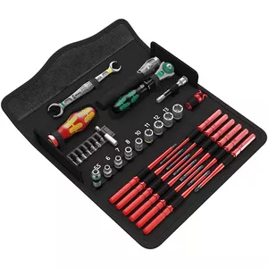 Wera Compact Tool Set Kraftform Kompakt W1 Maintenance 135926 — 12-piece screwdriver bit set