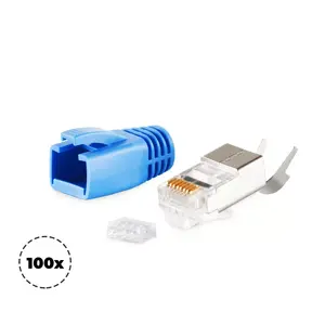 Vadu savienotājs RJ-45 ShiverPeaks BS72067-100B Zils