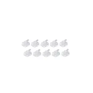 Разъем провода RJ-11 ShiverPeaks BS72040-R10 Белый