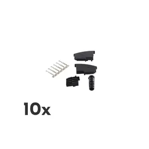 Соединитель провода TAE F ShiverPeaks BS72000-SET10 Черный