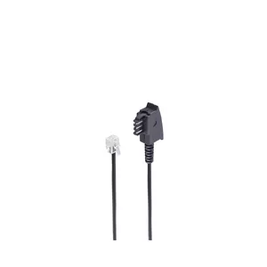 Telephone Cable ShiverPeaks BS70100 10m Black