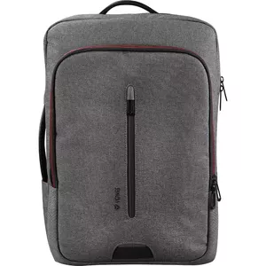 Mugursoma YENKEE YBB 1522GY — daudzfunkcionāla 15,6" klēpjdatoram | neilons, 12 l, pelēka/sarkana