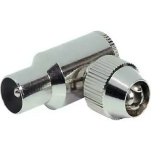 Koaksiālais savienotājs ShiverPeaks 82020-1M — metāla skrūvējams savienojums, koaksiālais adapters