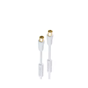 Coaxial Cable ShiverPeaks BS80205-128-G 5m IEC White