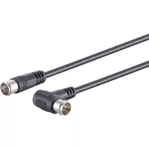 Коаксиальный спутниковый кабель ShiverPeaks 80113-128S с угловым разъёмом F-Quick