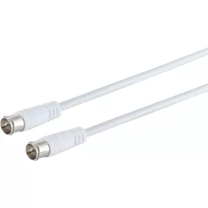 Satellite coaxial cable ShiverPeaks 80103-128 — 100% shielded, F-Quick to F-Quick, 128 cm